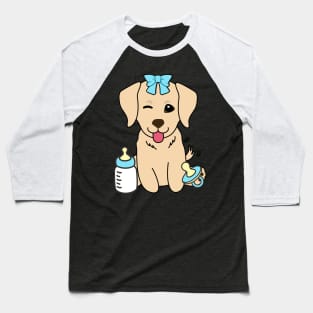 Cute golden retreiver is a baby Baseball T-Shirt